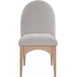 Meridian Furniture Waldorf Grey Chenille Fabric Dining Side Chair