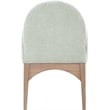 Meridian Furniture Waldorf Mint Chenille Fabric Dining Arm Chair