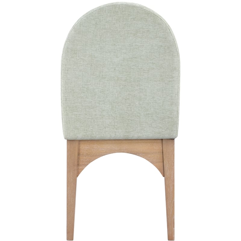 Meridian Furniture Waldorf Mint Chenille Fabric Dining Side Chair