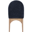 Meridian Furniture Waldorf Navy Chenille Fabric Dining Side Chair