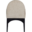 Meridian Furniture Waldorf Beige Chenille Fabric Dining Arm Chair