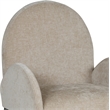Meridian Furniture Waldorf Beige Chenille Fabric Dining Arm Chair