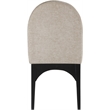 Meridian Furniture Waldorf Beige Chenille Fabric Dining Side Chair