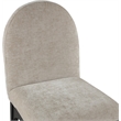 Meridian Furniture Waldorf Beige Chenille Fabric Dining Side Chair