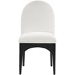 Meridian Furniture Waldorf Cream Chenille Fabric Dining Side Chair