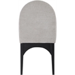 Meridian Furniture Waldorf Grey Chenille Fabric Dining Side Chair