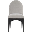 Meridian Furniture Waldorf Grey Chenille Fabric Dining Side Chair