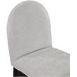 Meridian Furniture Waldorf Grey Chenille Fabric Dining Side Chair