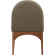 Meridian Furniture Waldorf Olive Boucle Fabric Dining Arm Chair
