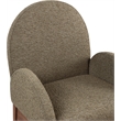 Meridian Furniture Waldorf Olive Boucle Fabric Dining Arm Chair