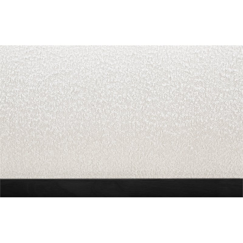 Meridian Furniture Vaughn Cream Boucle Fabric Full Bed