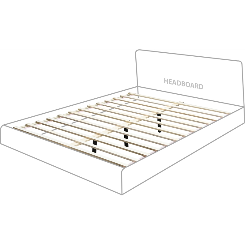 Meridian Furniture Vaughn Cream Boucle Fabric Queen Bed