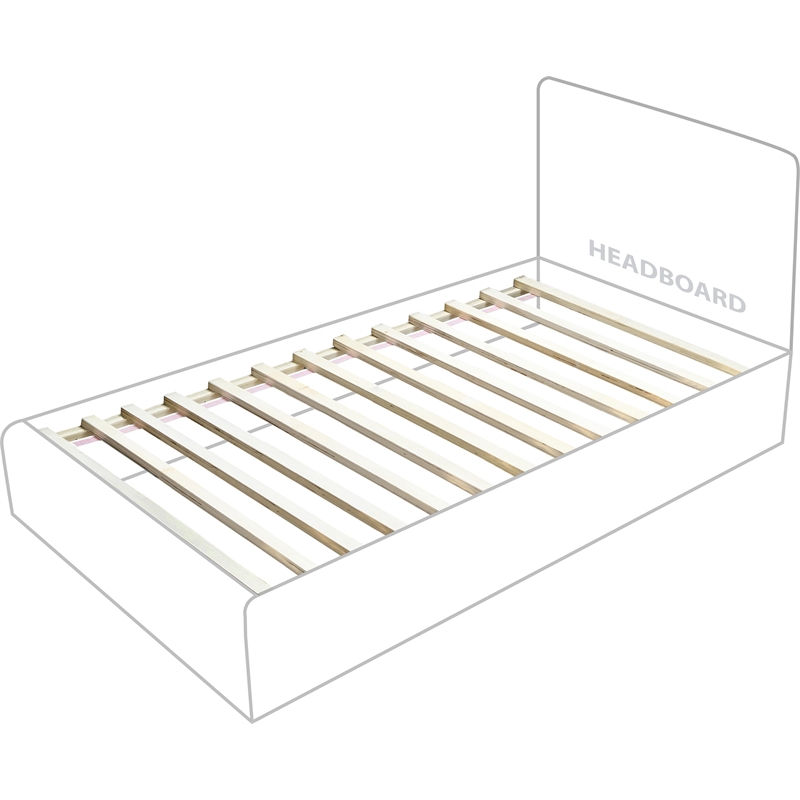 Meridian Furniture Vaughn Cream Boucle Fabric Twin Bed