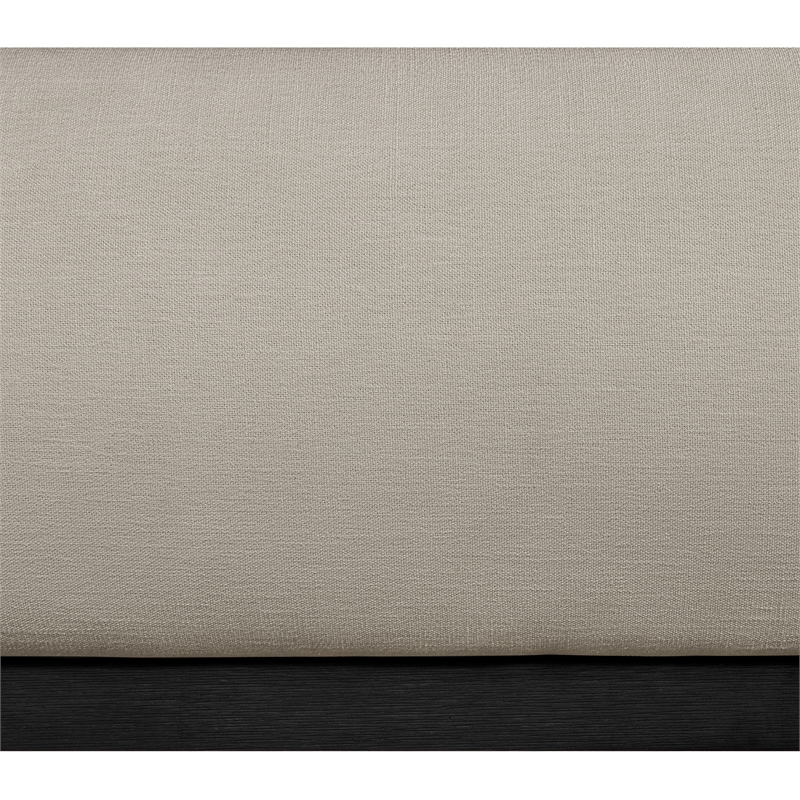 Meridian Furniture Vaughn Beige Chenille Fabric Queen Bed