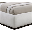 Meridian Furniture Vaughn Cream Chenille Fabric Full Bed
