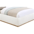 Meridian Furniture Vaughn Cream Boucle Fabric Full Bed