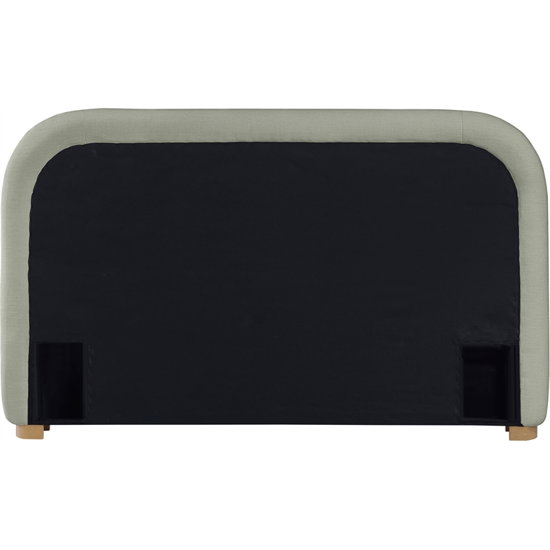 Meridian Furniture Vaughn Mint Chenille Fabric Full Bed