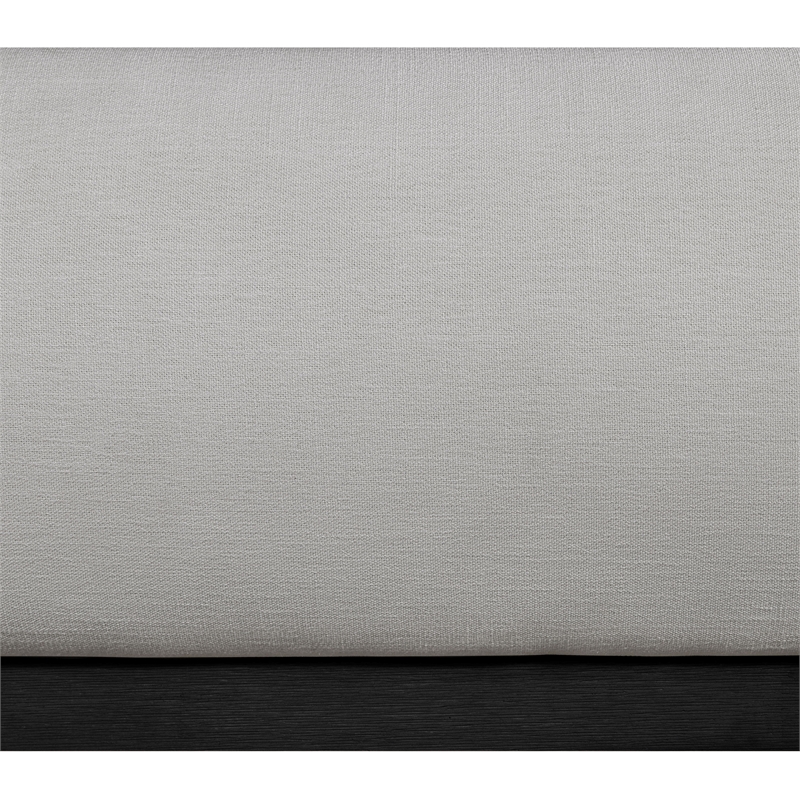 Meridian Furniture Vaughn Grey Chenille Fabric Twin Bed