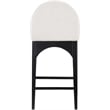 Meridian Furniture Waldorf Cream Boucle Fabric Stool