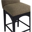 Meridian Furniture Waldorf Olive Boucle Fabric Stool