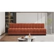 Meridian Furniture Quinn 3-Piece Fabric Modular Sofa in Cognac Orange