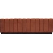 Meridian Furniture Quinn 3-Piece Fabric Modular Sofa in Cognac Orange