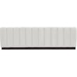 Meridian Furniture Quinn 3-Piece Contemporary Fabric Modular Sofa in Cream