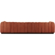 Meridian Furniture Quinn 4-Piece Fabric Modular Sofa in Cognac Orange