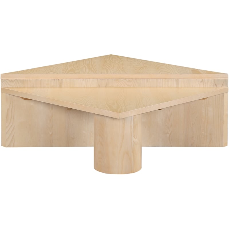 meridian furniture pavillion natural coffee table