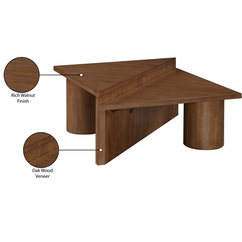 Meridian Furniture Pavillion Walnut Coffee Table