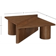 Meridian Furniture Pavillion Walnut Coffee Table