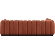 Meridian Furniture Quinn 4-Piece Fabric Modular Sectional in Cognac Orange