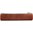 Meridian Furniture Quinn 5-Piece L-Shaped Fabric Modular Sectional in Orange
