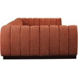 Meridian Furniture Quinn 6-Piece U-Shaped Fabric Modular Sectional in Orange