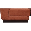 Meridian Furniture Quinn 6-Piece U-Shaped Fabric Modular Sectional in Orange