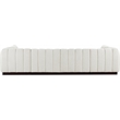 Meridian Furniture Quinn 6-Piece U-Shaped Fabric Modular Sectional in Cream