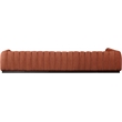 Meridian Furniture Quinn 6-Piece L-Shaped Fabric Modular Sectional in Orange