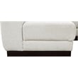 Meridian Furniture Quinn 6-Piece L-Shaped Fabric Modular Sectional in Cream