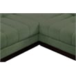Meridian Furniture Quinn 6-Piece L-Shaped Fabric Modular Sectional in Green
