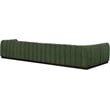 Meridian Furniture Quinn 6-Piece L-Shaped Fabric Modular Sectional in Green