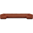 Meridian Furniture Quinn 8-Piece U-Shaped Fabric Modular Sectional in Orange