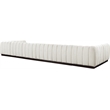 Meridian Furniture Quinn 8-Piece U-Shaped Fabric Modular Sectional in Cream