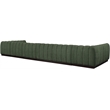 Meridian Furniture Quinn 8-Piece U-Shaped Fabric Modular Sectional in Green