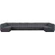 Meridian Furniture Quinn 8-Piece U-Shaped Fabric Modular Sectional in Dark Gray