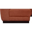 Meridian Furniture Quinn 8-Piece L-Shaped Fabric Modular Sectional in Orange