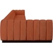 Meridian Furniture Quinn 8-Piece L-Shaped Fabric Modular Sectional in Orange