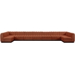 Meridian Furniture Quinn 9-Piece U-Shaped Fabric Modular Sectional in Orange