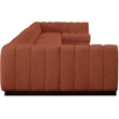 Meridian Furniture Quinn 9-Piece U-Shaped Fabric Modular Sectional in Orange