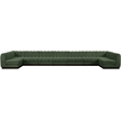 Meridian Furniture Quinn 9-Piece U-Shaped Fabric Modular Sectional in Green