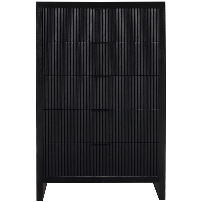 Meridian Furniture Fairfax Black Oak Veneer Chest